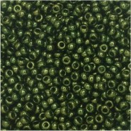 Miyuki seed beads 11/0 - Olive green gold luster 11-306